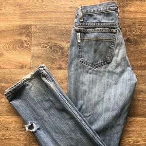 CINCH Men’s Light Wash Boot Cut Jeans, 30 x 34